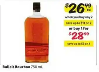 Winn Dixie Bulleit Bourbon offer