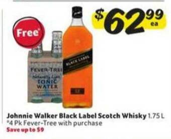 Winn Dixie Johnnie Walker Black Label Scotch Whisky offer