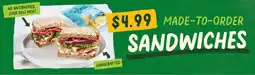 Sprouts Farmers Market Made-to-order sandwiches offer