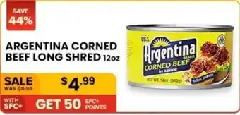Seafood City Argentina corned beef long shred offer