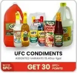 Seafood City Ufc condiments offer