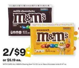 CVS M&M's milk chocolate and peanut chocolate candies offer