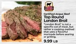 Sunset Foods Certified Angus Beef Top Round London Broil offer