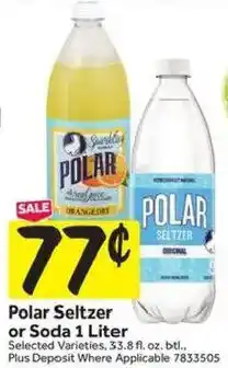 Stop&Shop Polar Seltzer or Soda offer
