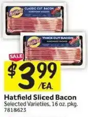 Stop&Shop Hatfield Sliced Bacon offer