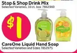 Stop&Shop CareOne Liquid Hand Soap offer