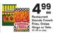 ACME Restaurant Brands French Fries, Onion Rings or Tots offer