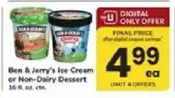 ACME Ben & Jerry's Ice Cream or Non-Dairy Dessert offer