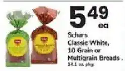 ACME Schars Classic White, 10 Grain or Multigrain Breads offer