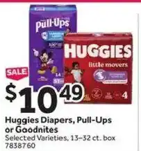 Stop&Shop Huggies Diapers, Pull-Ups or Goodnites offer