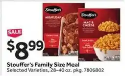 Stop&Shop Stouffer's Family Size Meal offer