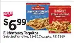 Stop&Shop El Monterey Taquitos offer