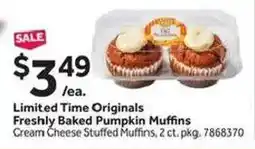 Stop&Shop Limited Time Originals Freshly Baked Pumpkin Muffins offer