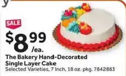 Stop&Shop The Bakery Hand-Decorated Single Layer Cake offer