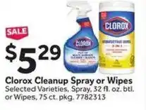 Stop&Shop Clorox Cleanup Spray or Wipes offer