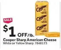 Stop&Shop Cooper Sharp American Cheese offer