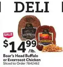 Stop&Shop Boar's Head Buffalo or Everroast Chicken offer
