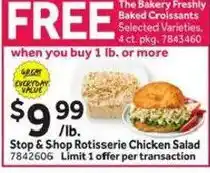 Stop&Shop Stop & Shop Rotisserie Chicken Salad offer