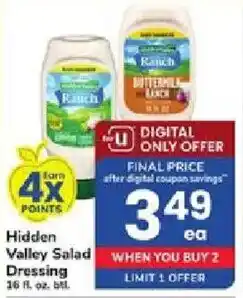 ACME Hidden Valley Salad Dressing offer