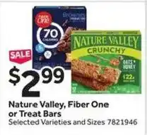 Stop&Shop Nature Valley, Fiber One or Treat Bars offer