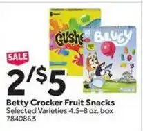 Stop&Shop Betty Crocker Fruit Snacks offer
