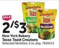 Stop&Shop New York Bakery Texas Toast Croutons offer