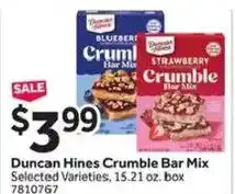 Stop&Shop Duncan Hines Crumble Bar Mix offer