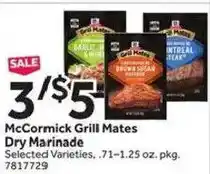 Stop&Shop McCormick Grill Mates Dry Marinade offer