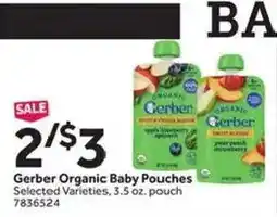 Stop&Shop Gerber Organic Baby Pouches offer