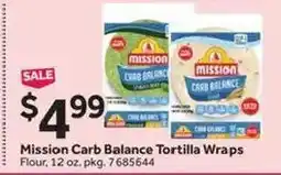 Stop&Shop Mission Carb Balance Tortilla Wraps offer