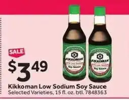 Stop&Shop Kikkoman Low Sodium Soy Sauce offer