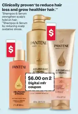CVS Pantene abundant strong shampoo and serum offer