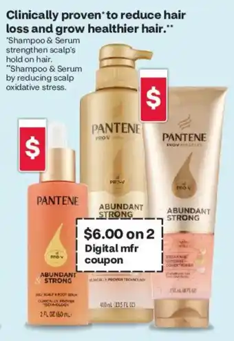 Pantene abundant strong shampoo and serum