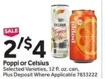 Stop&Shop Poppi or Celsius offer