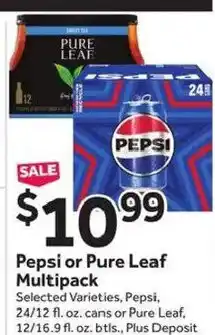 Stop&Shop Pepsi or Pure Leaf Multipack offer