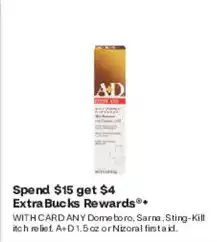 CVS Domeboro, Sarma, Sting-Kill itch relief or Nizoral first aid offer