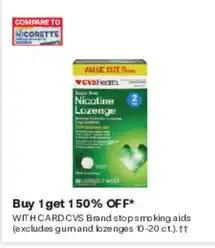 CVS CVS Brand stop smoking aids offer