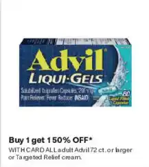 CVS Adult Advil or Targeted Relief cream offer