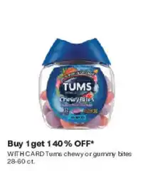 CVS Tums chewy or gummy bites offer