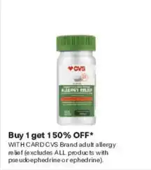 CVS CVS Brand adult allergy relief offer