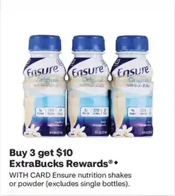 CVS Ensure nutrition shakes or powder offer