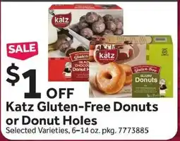 Stop&Shop Katz Gluten-Free Donuts or Donut Holes offer