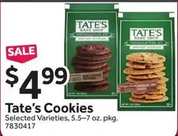 Stop&Shop Tate's Cookies offer