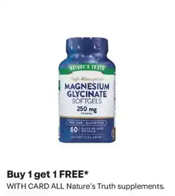 CVS Nature's Truth magnesium glycinate softgels offer