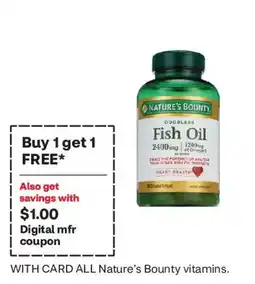 CVS Nature's Bounty fish oil offer