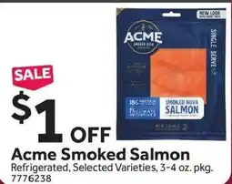 Stop&Shop Acme Smoked Salmon offer