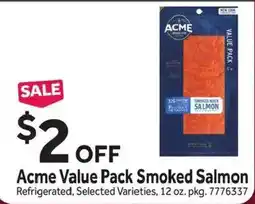 Stop&Shop Acme Value Pack Smoked Salmon offer