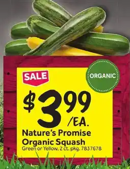 Stop&Shop Nature's Promise Organic Squash offer
