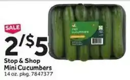 Stop&Shop Stop & Shop Mini Cucumbers offer
