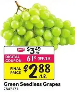 Stop&Shop Green Seedless Grapes offer